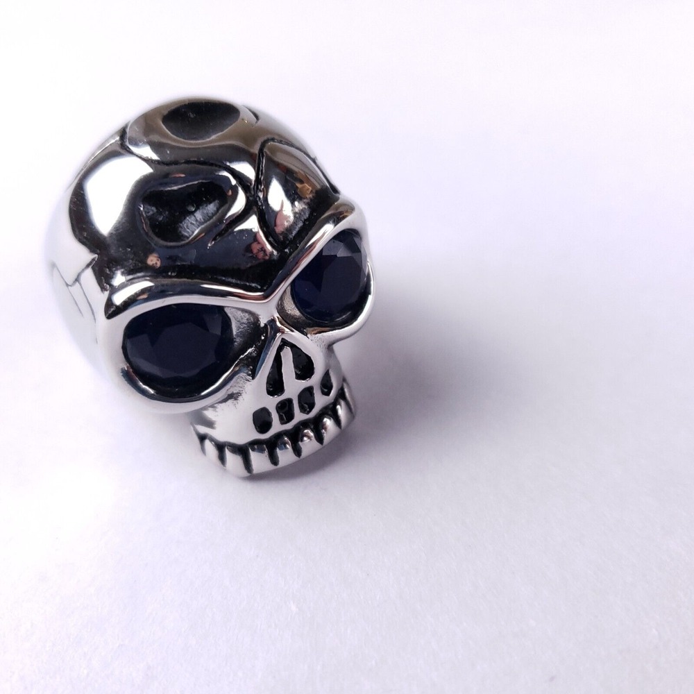 Alien Skull Ring 316 Stainless Steel Heavyweight‎ Sz 10 Biker Rockabilly Soul